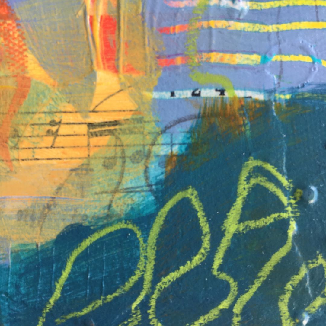 Painting "Spring Droplets 2" - Detail 2